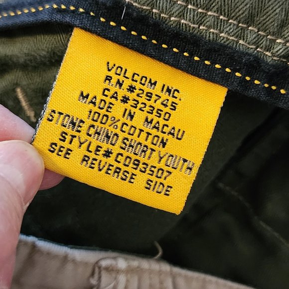 Volcom Tan Flat Front Men's Shorts - Picture 8 of 9